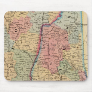 NH, Vermont Map by Mitchell Mouse Pad
