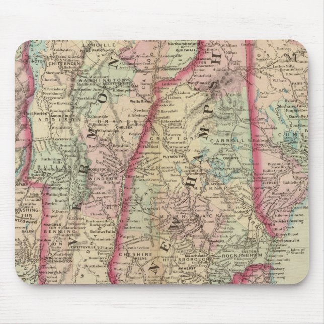 NH, Vt, Mass, RI, Conn Mouse Pad (Front)
