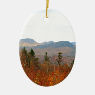 NH White Mountains Ceramic Ornament
