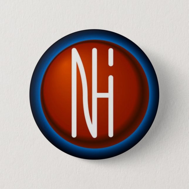 [NHI] Button: Logo 6 Cm Round Badge (Front)
