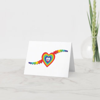 NHS Rainbow Hearts Thank You Card