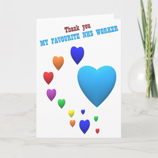 NHS, thank you Card (Front)