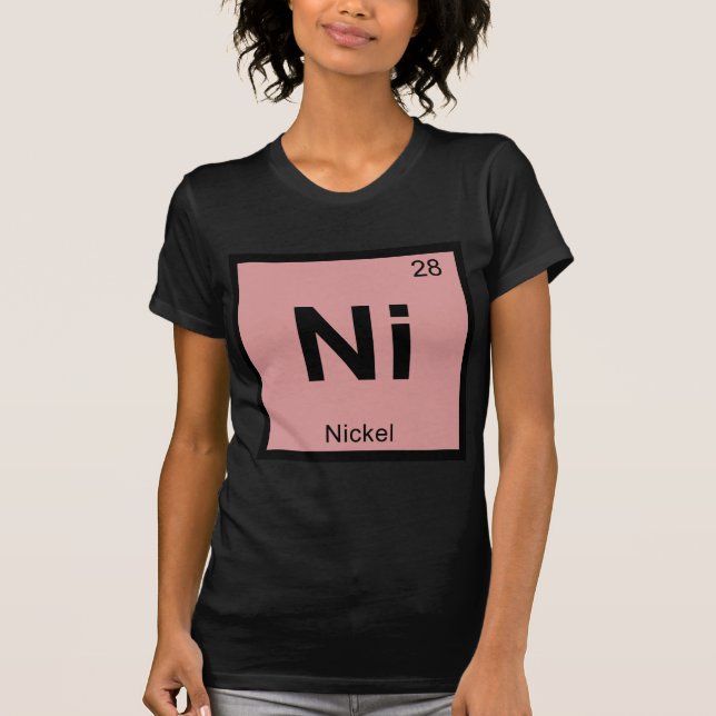 Ni - Nickel Chemistry Periodic Table Symbol T-Shirt (Front)
