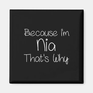 Nia Funny Personalised Birthday Women Name Gift Id Magnet