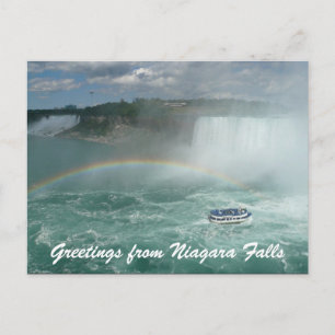 niagara boat greetings postcard