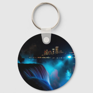 Niagara Falls at night Key Ring