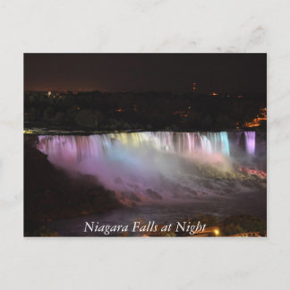 Niagara Falls at Night Postcard