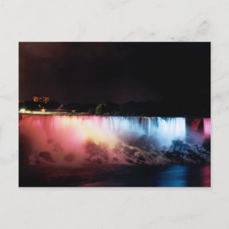 niagara falls at night postcard