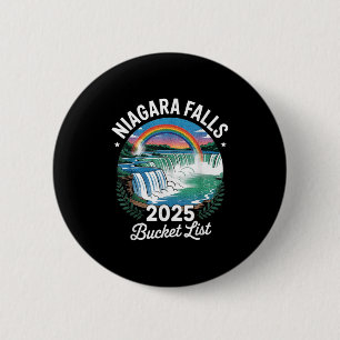 Niagara Falls Bucket List 2025 Family Trip Summer 6 Cm Round Badge