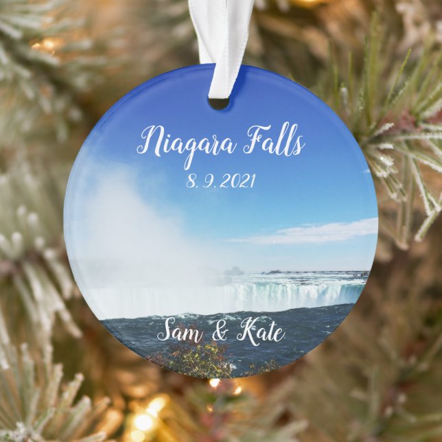 Niagara Falls Canada Acrylic Christmas Ornament (Tree)