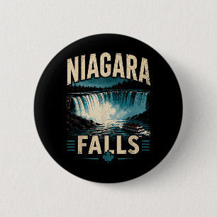 Niagara Falls Canada Adventure Design For Travel 6 Cm Round Badge