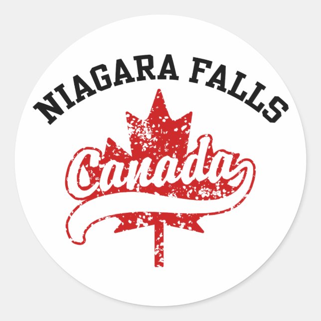 Niagara Falls Canada Classic Round Sticker (Front)