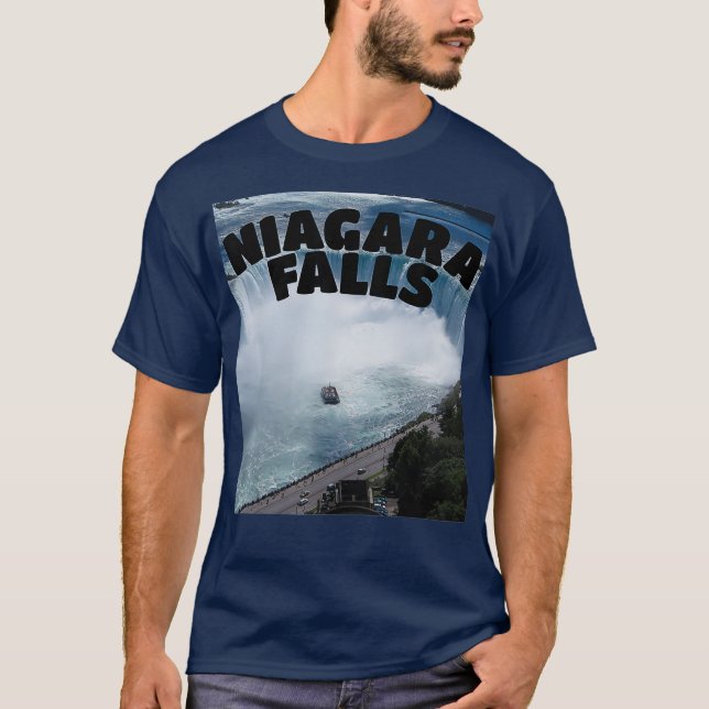 Niagara Falls  Canada  funny Typography Souvenir T-Shirt (Front)