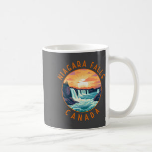 Niagara Falls Canada Retro Distressed Circle _1 Coffee Mug