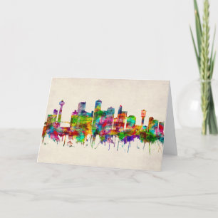 Niagara Falls Canada Skyline Holiday Card