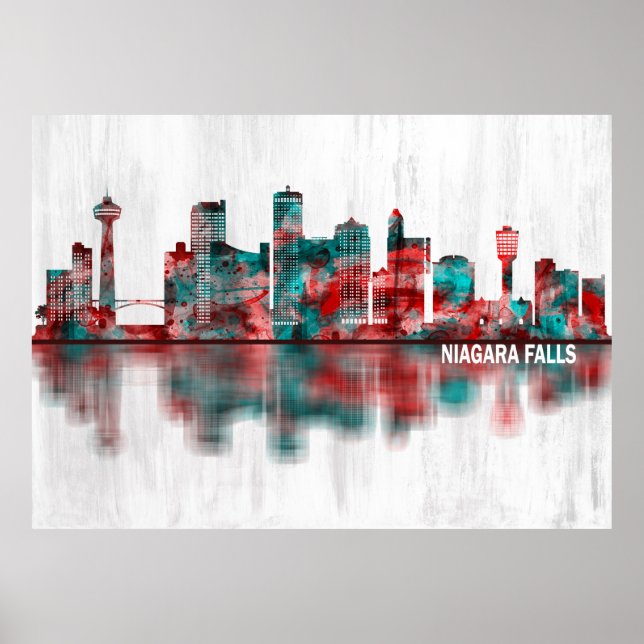 Niagara Falls Canada Skyline Poster (Front)