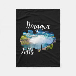 Niagara Falls Canada Summer Vacation Outdoor Famil Fleece Blanket