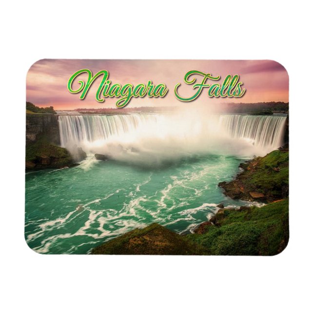 Niagara Falls, Canada sunset stylised Magnet (Horizontal)