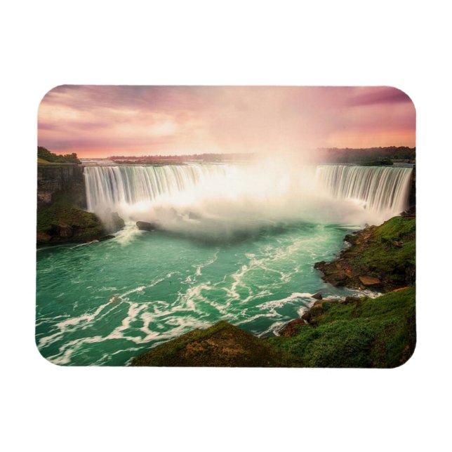 Niagara Falls, Canada sunset stylised Magnet (Horizontal)