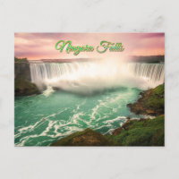 Niagara Falls Canada sunset stylised