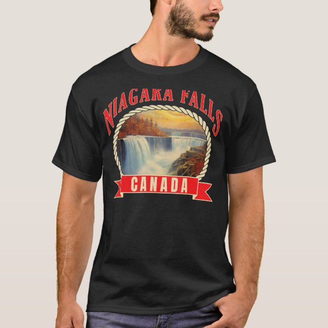 Niagara Falls Canada USA Nature river 2 T-Shirt (Front)
