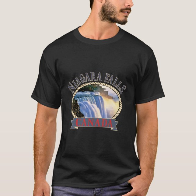 Niagara Falls Canada Usa Nature River T-Shirt (Front)