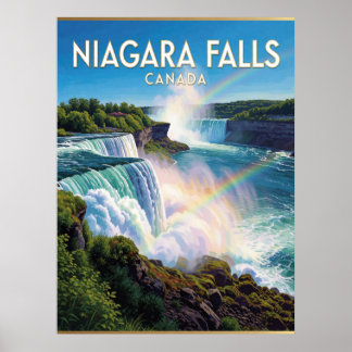 Niagara Falls Canada Waterfall Landscape Poster