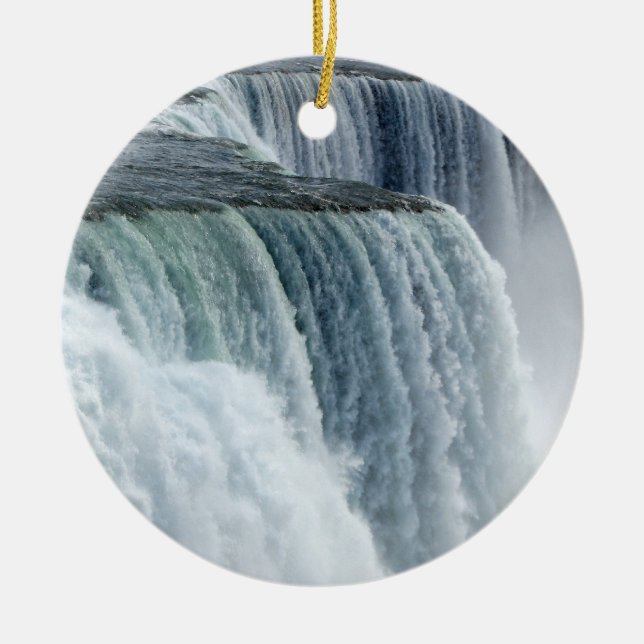 Niagara Falls Ceramic Tree Decoration (Front)