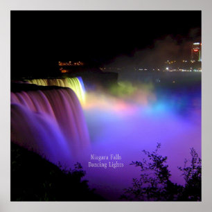 Niagara Falls, Dancing Lights, Poster