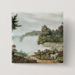 Niagara Falls, from Goat Island 15 Cm Square Badge