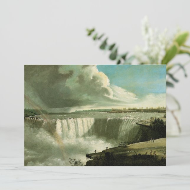 Niagara Falls From Table Rock by John Vanderlyn Invitation (Standing Front)