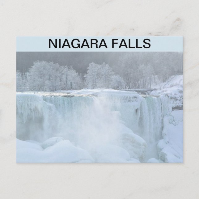 NIAGARA FALLS FROZEN POSTCARD (Front)
