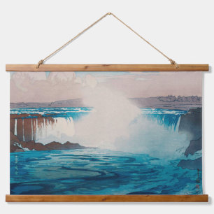 Niagara Falls, Hiroshi Yoshida, Woodcut Hanging Tapestry
