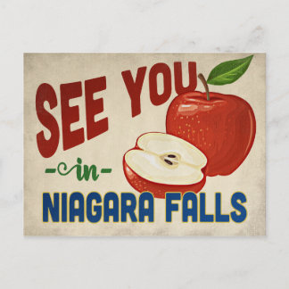 Niagara Falls New York Apple - Vintage Travel Postcard