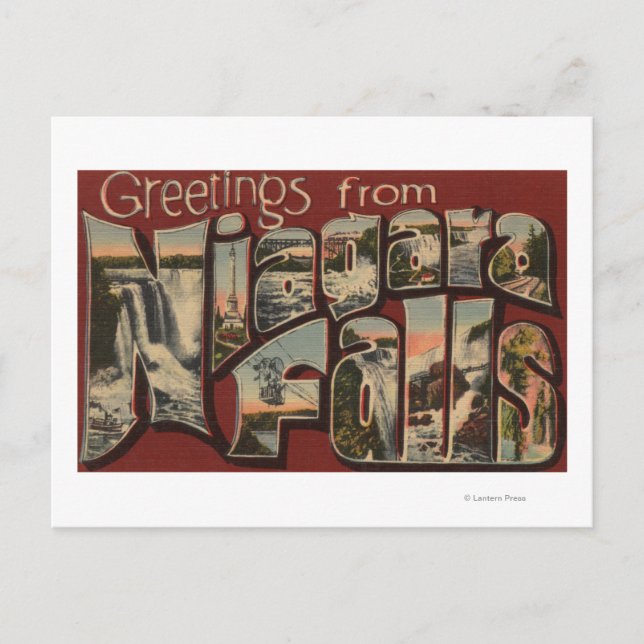 Niagara Falls, New York - Large Letter Scenes 5 Postcard (Front)