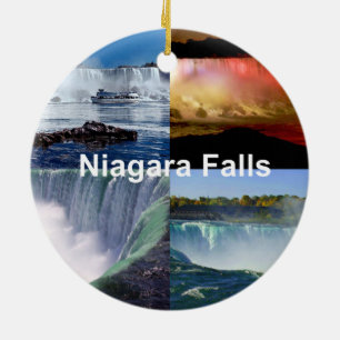 Niagara Falls New York Photo Views Ceramic Tree Decoration