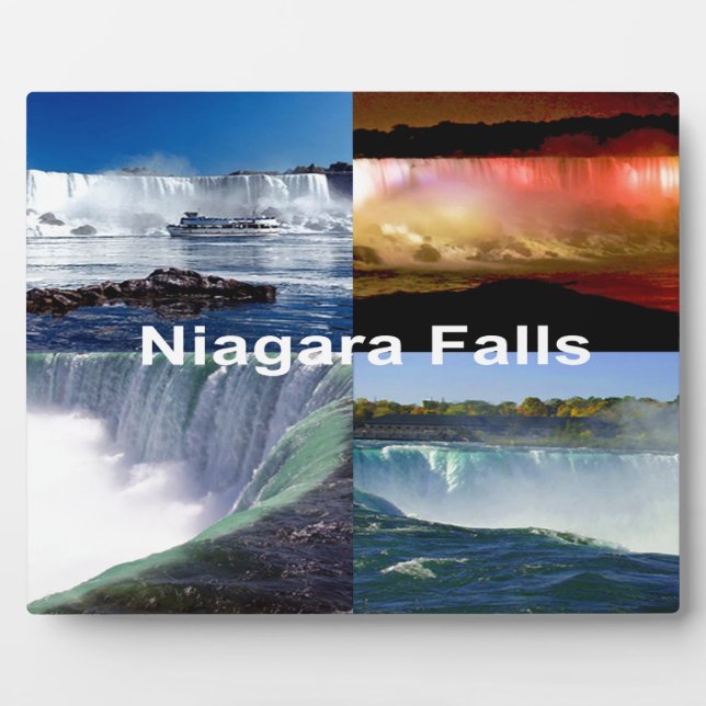 Niagara Falls New York Photo Views Plaque (Front)
