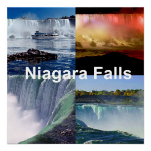 Niagara Falls New York Photo Views Poster