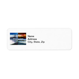 Niagara Falls New York Photo Views Return Address Label