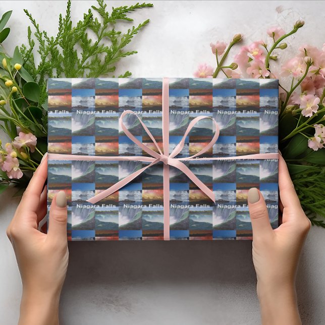 Niagara Falls New York Photo Views Wrapping Paper (Niagara Falls New York Wrapping Paper)