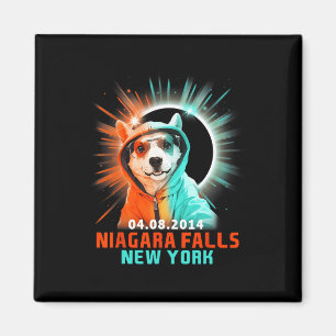 Niagara Falls New York Total Solar Eclipse 2024  Magnet