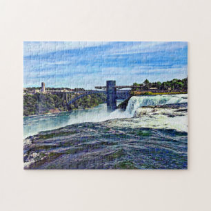 Niagara Falls NY: Prospect Point Observation Tower Jigsaw Puzzle