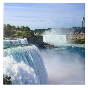 Niagara Falls NY - View From the American Side Ceramic Tile