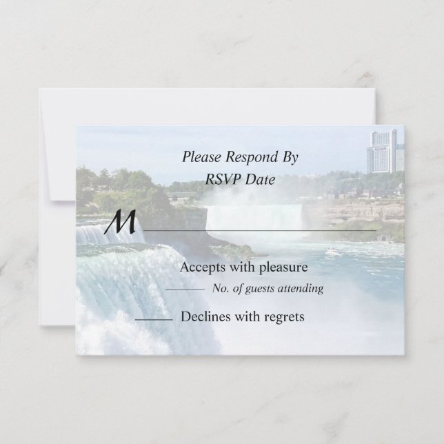 Niagara Falls NY - View From the American Side RSVP Card (Front)