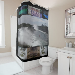 Niagara Falls Oldest State Park Collage Shower Cur Curtain
