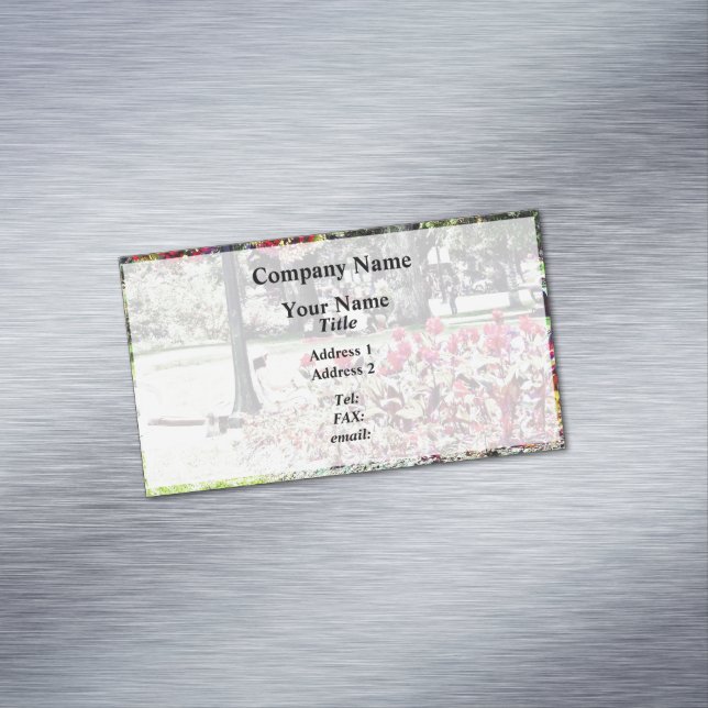 Niagara Falls ON - Queen Victoria Park Magnetic Business Card (In Situ)