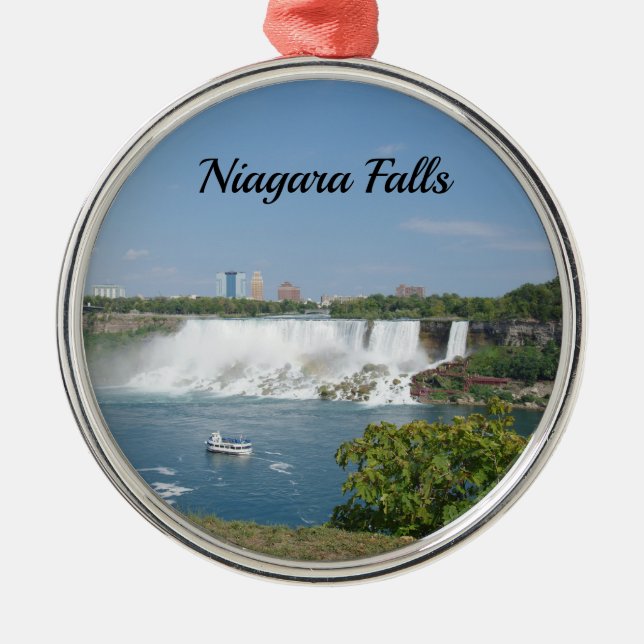 Niagara Falls on the Canadian Side Metal Ornament (Front)