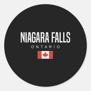 Niagara Falls Ontario Canada Classic Round Sticker