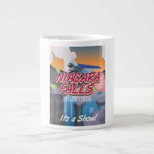 Niagara Falls Ontario Canada travel poster Large Coffee Mug