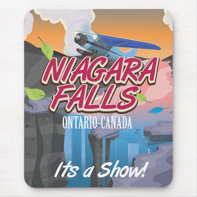 Niagara Falls Ontario Canada travel poster Mouse Pad (Front)